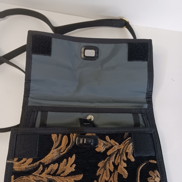 Danny K Crossbody Handbag Handmade USA Corduroy Tapestry Paisley - Picture 7 of 15